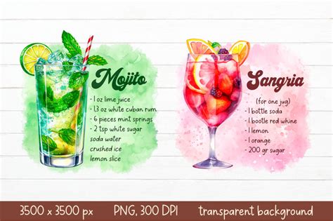 Cocktail Recipe Bundle Kitchen Towel Sublimation Design By Artfm Thehungryjpeg