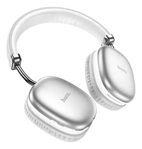 Audífonos Inalámbricos Hoco Bluetooth W35 Plateado Con Luz Plateado