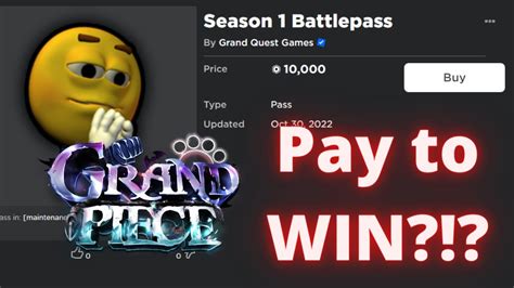 Is The Gpo Battle Pass Pay To Win Youtube