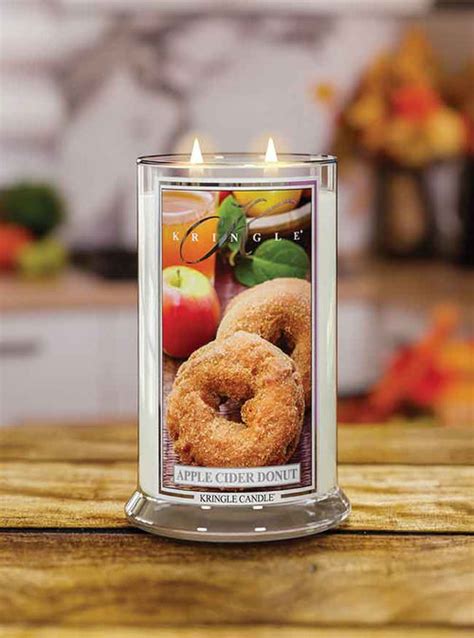 Apple Cider Donut Large 2 Wick Jar 22oz Kringle Candle Kringle