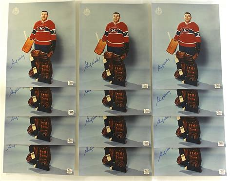 Lot of (25) Gump Worsley Signed Canadiens 8x10 Photos (Autograph Reference COA) | Pristine Auction