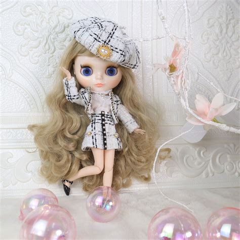 Nude Blythe Doll From Factory Jointed Body Jbg Face White Skin