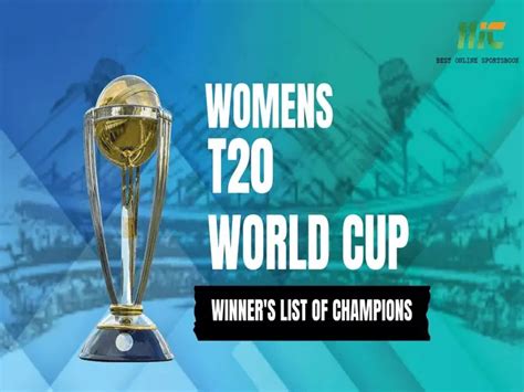 Women T20 World Cup Winners List Of Champions