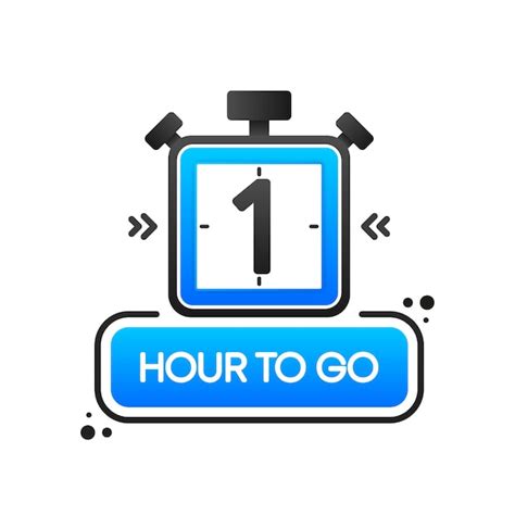 Premium Vector Countdown One Hour To Go Banner Count Time Sale