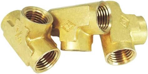 Nigo Industrial Co Brass Pipe Fitting Forged Brass Tee 3 Way NPT