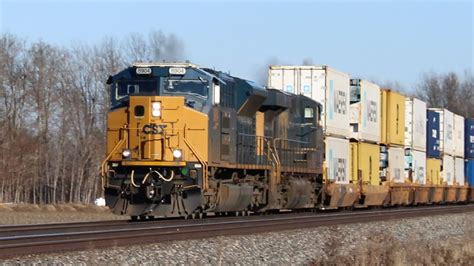 CSX St70ah And Spirit Of Cincinnati Lead Westbound Intermodal YouTube