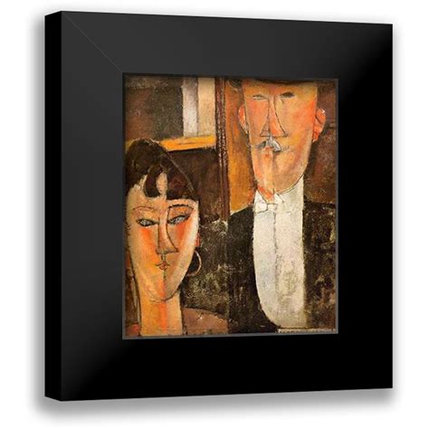 Modigliani Amedeo X Black Modern Framed Museum Art Print Titled