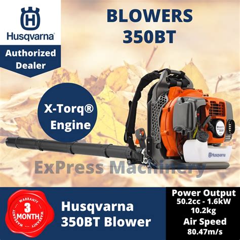 Free Shipping Husqvarna 350bt Backpack Leaf Blower Free Husqvarna 2t Shopee Malaysia