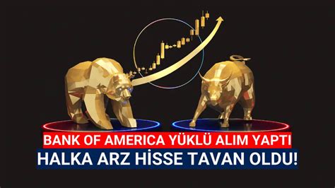 BofA topladı halka arz hisse tavana yükseldi