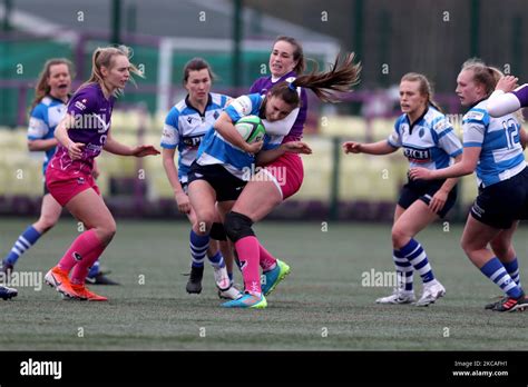 Jess Dadds Of Darlington Mowden Park Sharks And Emily Scarratt Of Loughborough Lightning During