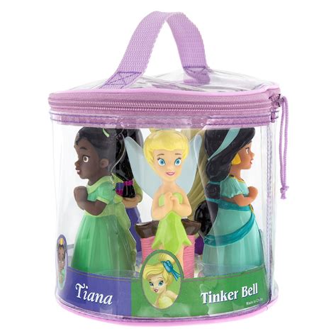 Disney Parks Princess Squeeze 5 Pc Tub Bath Pool Toys Rapunzel Mulan