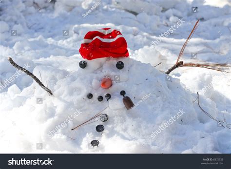 Melting Snowman Stock Photo 8375935 : Shutterstock