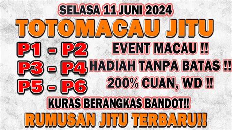 PREDIKSI MACAU HARI INI SELASA 11 JUNI 2024 PREDIKSI TOTOMACAU