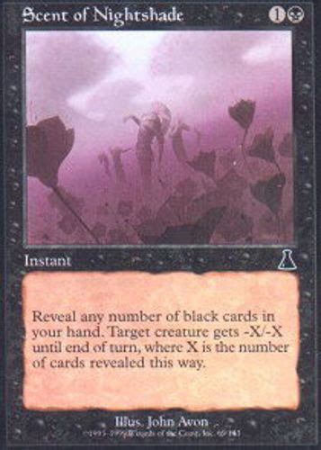 Mtg Scent Of Nightshade Moderately Played Urzas Destiny Magic The