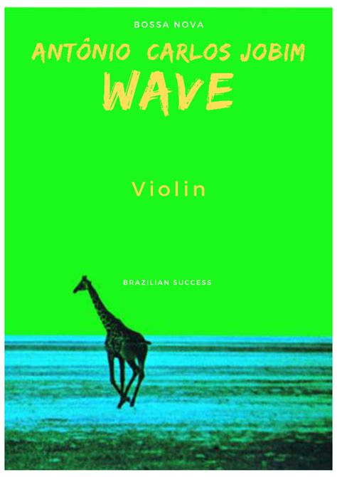 Wave Arr Leo Silva Sheet Music Antonio Carlos Jobim Violin Solo