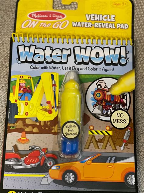 Melissa Doug On The Go Water Wow Reusable Color With Water Activity