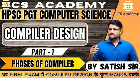 Haryana Hpsc Pgt Computer Science Compiler Design Part 1 Phases Of