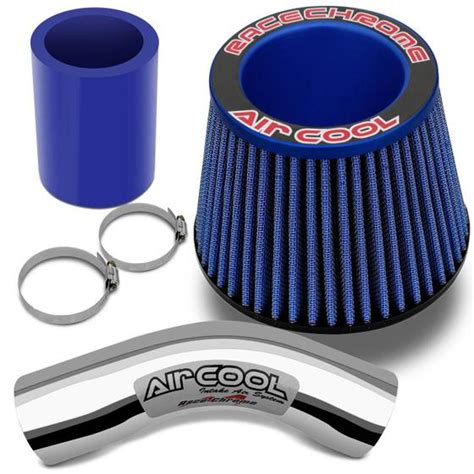 Kit Air Cool Intake Race Chrome Filtro Ar Esportivo Monofluxo Corsa