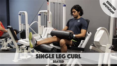 How To Seated Single Leg Curl Youtube