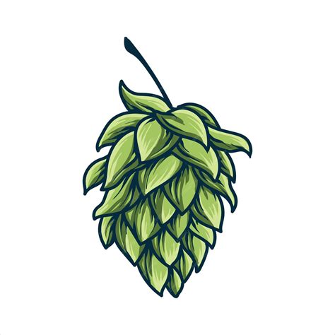 Premium Vector | Craft beer growing hops fruit