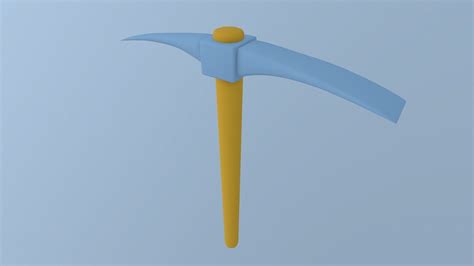3d Model Cartoon Pickaxe Vr Ar Low Poly Cgtrader