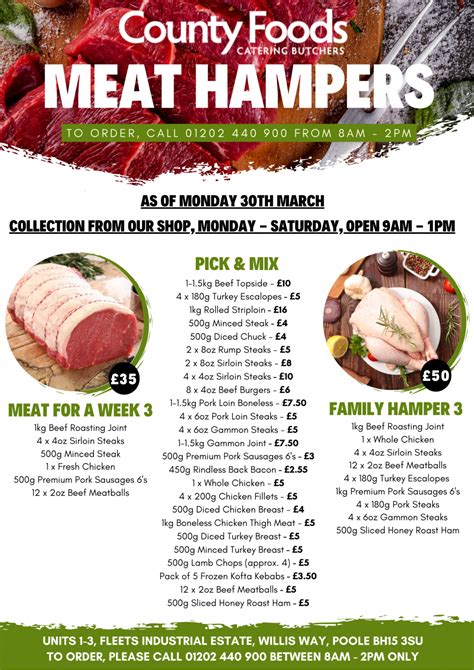 Meat Hampers Week 3 P1 County Foods