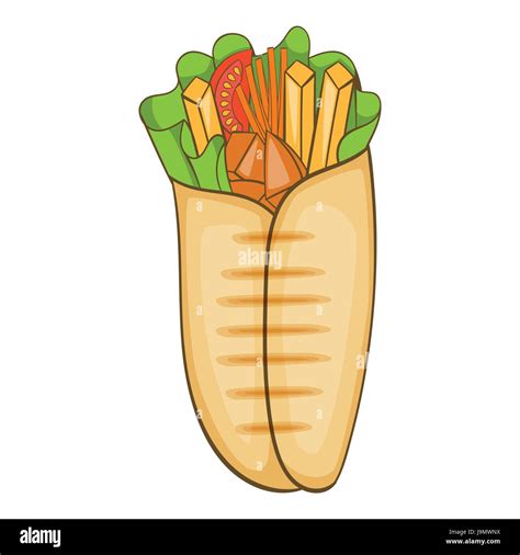 Shawarma Icon Cartoon Style Stock Vector Image And Art Alamy