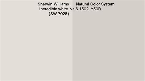 Sherwin Williams Incredible White Sw 7028 Vs Natural Color System S