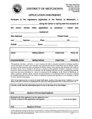 Fillable Online Metchosin Civicweb Form Bldg Permit Appl Doc