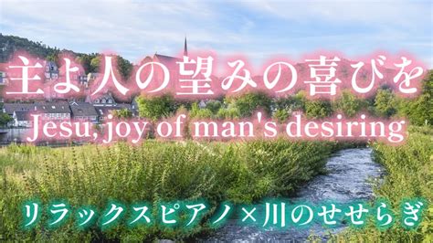 主よ人の望みの喜びを リラックスピアノ川のせせらぎ鳥のさえずり BGM Jesu joy of man s desiring bird