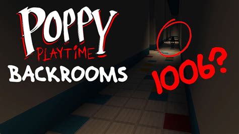 Poppy Playtime Backrooms Experiment 1006 Youtube