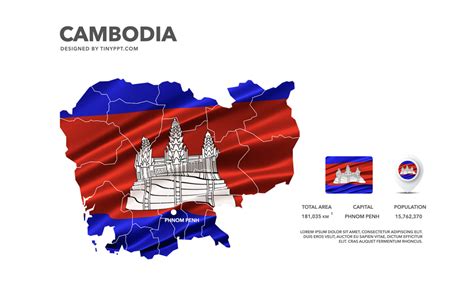 Cambodia Map Slide Powerpoint