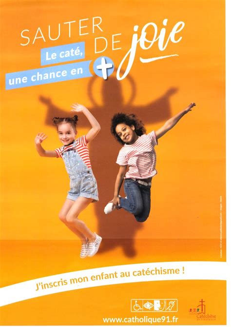 affiche campagne catéchèse Sauter de Joie Secteur Savigny sur Orge