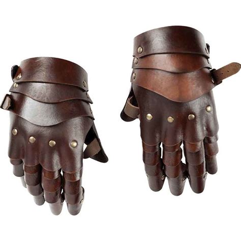 Articulated Leather Gauntlets