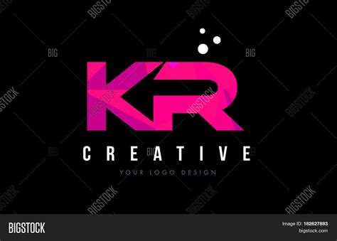 Kr K R Letter Logo Vector And Photo Free Trial Bigstock