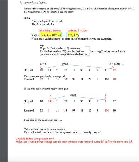 Solved Cs111 Lab Lab On Single Dimensional Arrays With