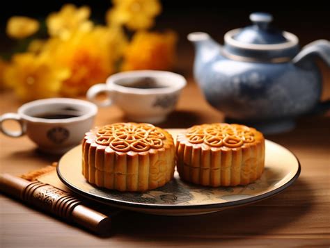 Premium Photo Mid Autumn Moon Cake Festival Photo