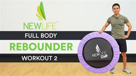 Full Body Rebounder Workout 2 Cardio Strength Core Youtube