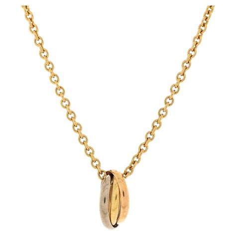 Cartier Trinity Pendant Necklace 18K Tricolor Gold For Sale At 1stDibs