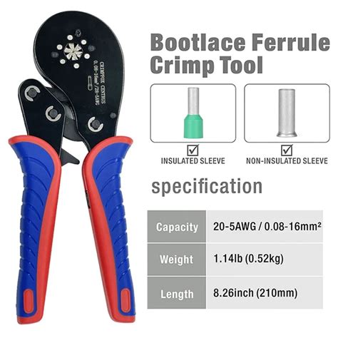 Alicate De Crimpagem Hexagonal Hsc8 16 6 Virola De Fio Ferramenta