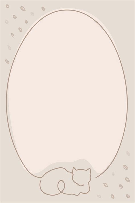 Cute cat frame, beige background | Premium Photo - rawpixel