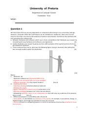 SemesterTest 2014 Memo Released Pdf University Of Pretoria Department