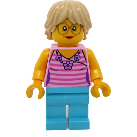 Lego Woman With Pink Striped Top Minifigure Brick Owl Lego Marketplace