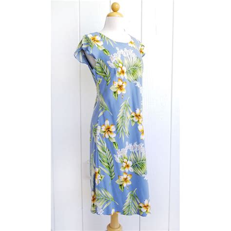 Hawaiian Sleeve Dress Semi Long [tube Rose] Halehawaiian