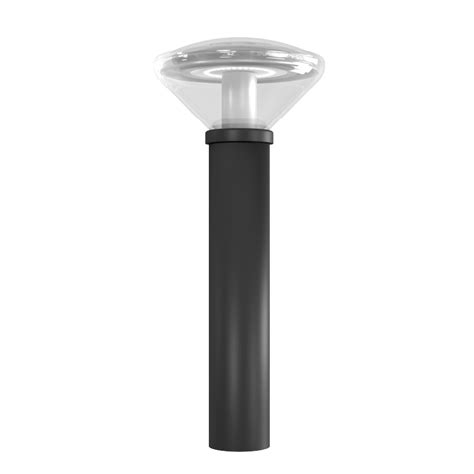 Asbac Lighting Solar Portland 800mm 3w 5000k Black Led Bollard Root