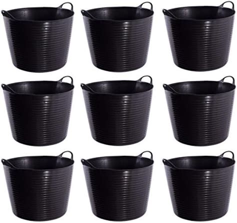 Black Tub Bucket Trug Litre Red Gorilla Sp Gbk Amazon Co Uk