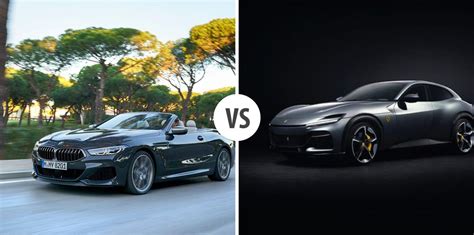 Bmw 8er Cabriolet Vs Ferrari Purosangue Autovergleich Autogottde