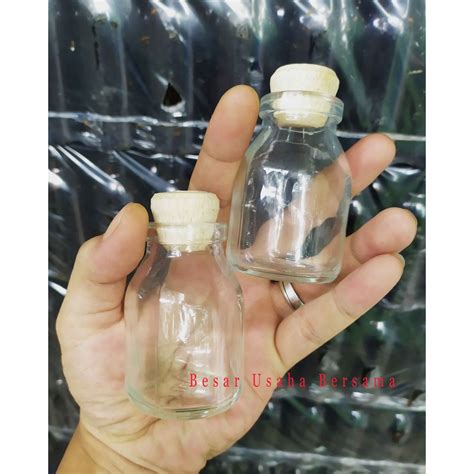 Jual Botol Kaca Asi Ml Ml Tutup Kayu Gabus Botol Souvenir