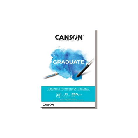 Block Canson Aquarelle Graduate A5 250gr 20h Block Para Acuarela