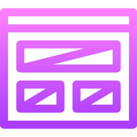 Layout Basic Gradient Lineal Color Icon